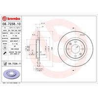 Bremsscheibe 'COATED DISC LINE' | BREMBO (08.7238.11)