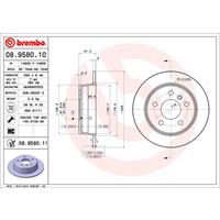 Bremsscheibe 'COATED DISC LINE' | BREMBO (08.9580.11)