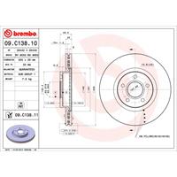 Bremsscheibe 'COATED DISC LINE' | BREMBO (09.C138.11)