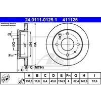 Bremsscheibe | f.becker_line (102 10649)