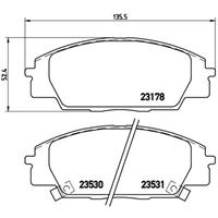 Remblokkenset, schijfrem BREMBO, u.a. für Honda