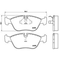 Remblokkenset, schijfrem BREMBO, u.a. für Volvo