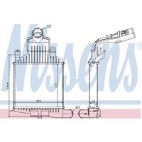 Ladeluftkühler Nissens 96591