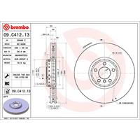 Bremsscheibe 'TWO-PIECE DISCS LINE' | BREMBO (09.C412.13)