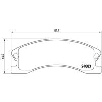 Remblokkenset, schijfrem BREMBO, u.a. für Jeep