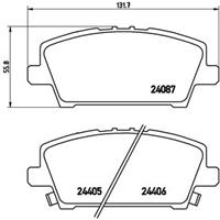 Remblokkenset, schijfrem BREMBO, u.a. für Honda