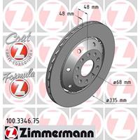 Bremsscheibe Hinterachse rechts Zimmermann 100.3346.75