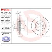 Bremsscheibe 'COATED DISC LINE' | BREMBO (09.C171.11)