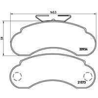 Remblokkenset, schijfrem BREMBO, u.a. für Mercedes-Benz