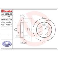 Bremsscheibe | BREMBO (08.B304.10)