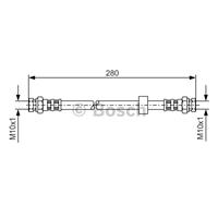 Bremsschlauch Hinterachse Bosch 1 987 476 732