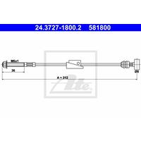 Seilzug, Feststellbremse vorne ATE 24.3727-1800.2