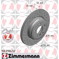 Remschijf SPORT REMSCHIJF COAT Z Zimmermann, Remschijftype: Binnen geventileerd, u.a. für BMW