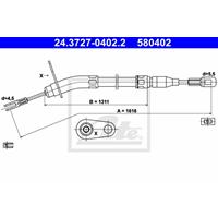 mercedes Handremkabel 24372704022