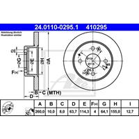 Bremsscheibe | f.becker_line (102 10297)