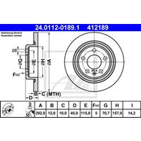 Bremsscheibe | ATE (24.0112-0189.1)