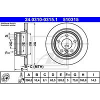 Bremsscheibe 'PowerDisc' | ATE (24.0310-0315.1)