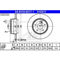 Bremsscheibe 'PowerDisc' | ATE (24.0310-0217.1)