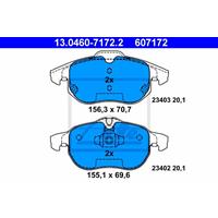 Remblokkenset, schijfrem ATE, u.a. für Saab, Opel, Fiat, Vauxhall