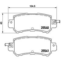 Remblokkenset, schijfrem BREMBO, u.a. für Mazda