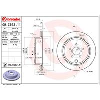 COATED DISC LINE BREMBO, Remschijftype: Binnen geventileerd, u.a. für Subaru, Toyota