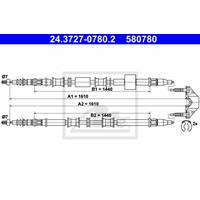 Seilzug, Feststellbremse hinten ATE 24.3727-0780.2