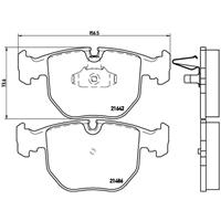 Remblokkenset, schijfrem BREMBO, u.a. für BMW, Alpina