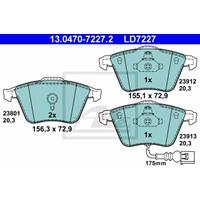 Remblokkenset, schijfrem ATE Ceramic ATE, u.a. für VW, Seat, Audi