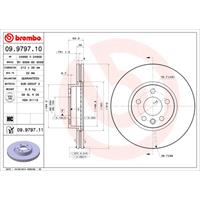 Bremsscheibe 'COATED DISC LINE' | BREMBO (09.9797.11)