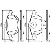 ford Remblokken set BP1298