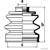 herth+bussjakoparts HERTH+BUSS JAKOPARTS Achsmanschette J2865003 Faltenbalg,Faltenbalgsatz TOYOTA,HYUNDAI,MAZDA,CARINA E _T19_,CELICA ST20_, AT20_