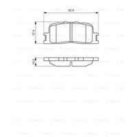 BOSCH Bremsbeläge 0 986 494 359 Bremsklötze,Scheibenbremsbelag TOYOTA,LEXUS,CAMRY MCV3_, ACV3_, _XV3_,ES MCV_, VZV_