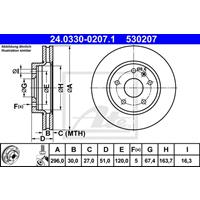 Bremsscheibe 'PowerDisc' | ATE (24.0330-0207.1)