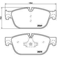 Remblokkenset, schijfrem BREMBO, u.a. für Peugeot, Citroën