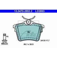 citroen Low dust Keramische remblokken 13047028932