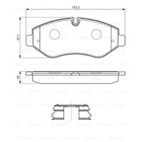 BOSCH Bremsbeläge 0 986 494 293 Bremsklötze,Scheibenbremsbelag IVECO,DAILY IV Kasten/Kombi,DAILY IV Pritsche/Fahrgestell,DAILY V Kasten/Kombi