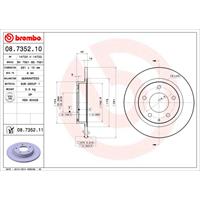 Bremsscheibe 'COATED DISC LINE' | BREMBO (08.7352.11)