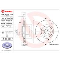 Bremsscheibe Vorderachse Brembo 09.4939.40