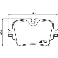 Remblokkenset, schijfrem BREMBO, u.a. für Jaguar