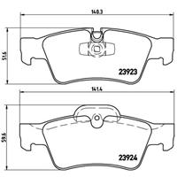 Remblokkenset, schijfrem BREMBO, u.a. für Mercedes-Benz