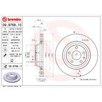 Bremsscheibe 'COATED DISC LINE' | BREMBO (09.9768.11)