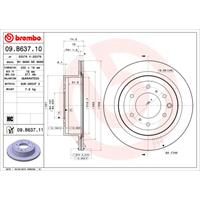 Remschijf COATED DISC LINE BREMBO, Remschijftype: Binnen geventileerd, u.a. für Mitsubishi