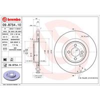 Bremsscheibe 'COATED DISC LINE' | BREMBO (09.B754.11)