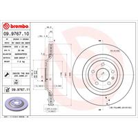 Remschijf COATED DISC LINE BREMBO, Remschijftype: Binnen geventileerd, u.a. für Audi