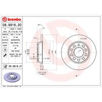 Bremsscheibe 'COATED DISC LINE' | BREMBO (08.9918.21)