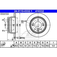 Bremsscheibe | ATE (24.0110-0332.1)