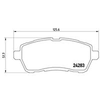 Remblokkenset, schijfrem BREMBO, u.a. für Ford, Mazda