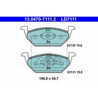 Remblokkenset, schijfrem ATE Ceramic ATE, u.a. für VW, Seat, Skoda, Audi