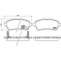 Remblokkenset, schijfrem BREMBO, u.a. für Suzuki, Mazda, Daihatsu, Subaru