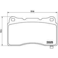 Remblokkenset, schijfrem BREMBO, u.a. für Hyundai, Chevrolet, Cadillac, Tesla, Renault, Opel